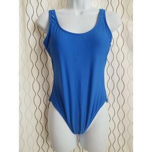 No Boundaries Womens One Piece Swimsuit Scoop Bikini Fit Blue Size M 7-9